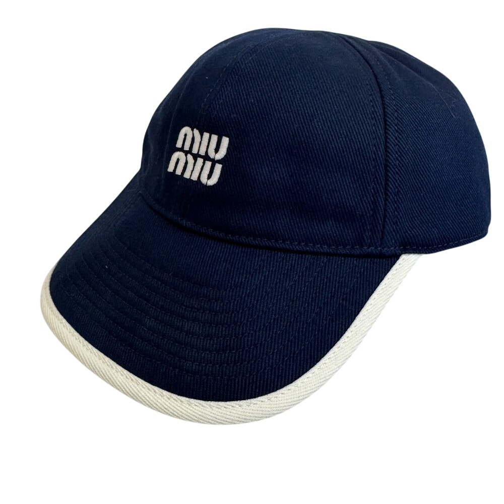 A+ (新品・未使用(ワケあり))】ミュウミュウ MIUMIU キャップ ロゴ 