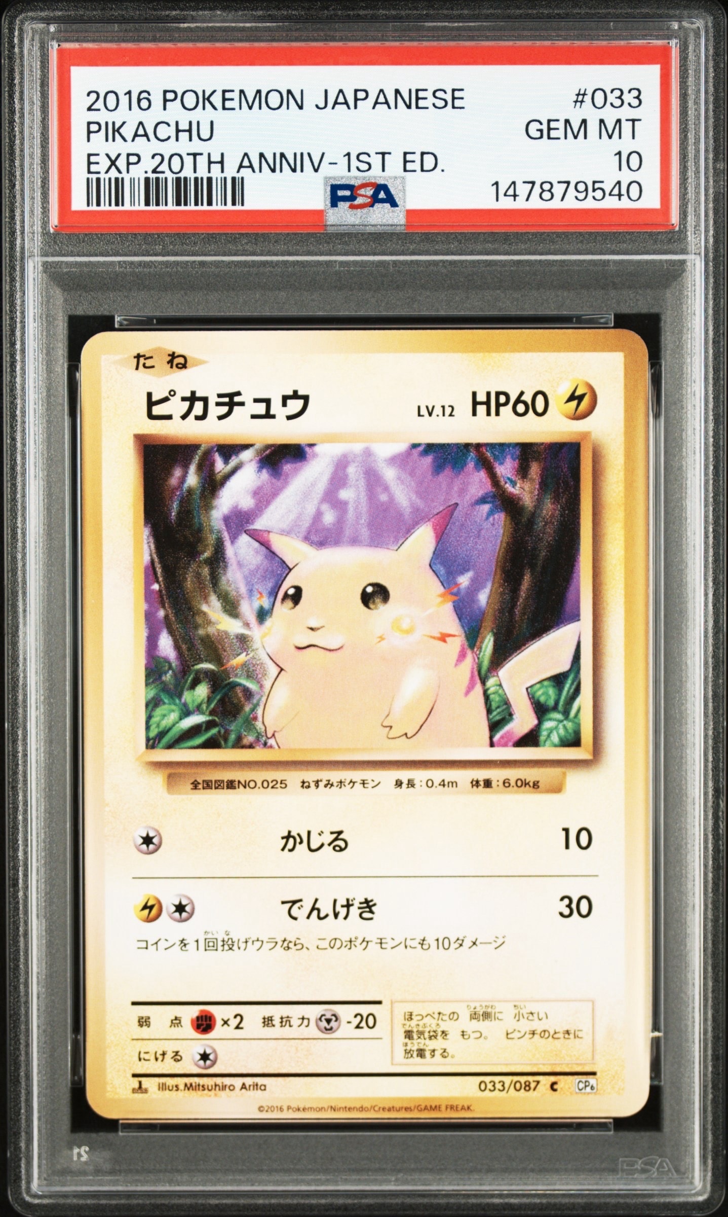 ピカチュウ C :1ED [CP6 033/087](コンセプトパック「ポケットモンスターカードゲーム 拡張パック 20th Anniversary」)