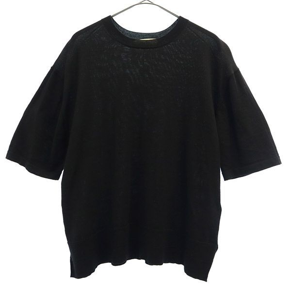 Mila Owen 半袖 ボックスシルエットヴィエラヤーン ニット