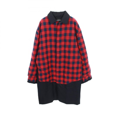 バレンシアガ BALENCIAGA レイヤードライク 衣料品 アウター コットン メンズ レッド系 / ネイビー系 / ブラック系 【中古】