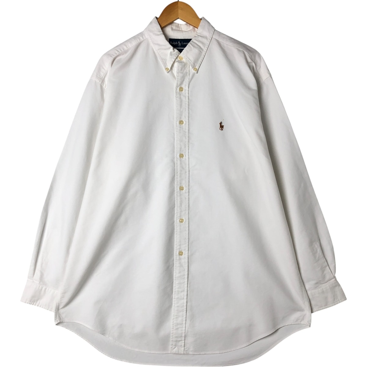 古着 ラルフローレン Ralph Lauren YARMOUTH 長袖 ボタンダウンシャツ メンズXL相当/eaa560112