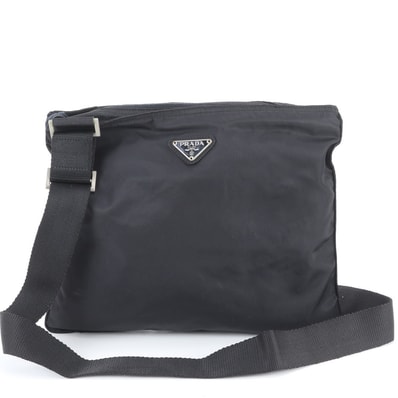 ■美品 プラダ テスート ナイロントライアングルロゴショルダーバッグ
