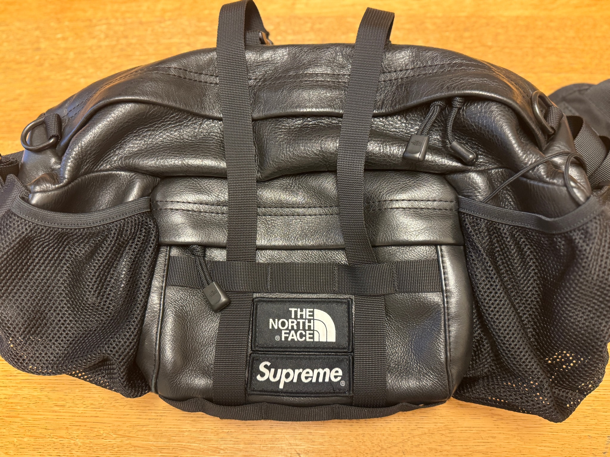 Supreme x The North Face Leather Mountain Waist Bag "Black"