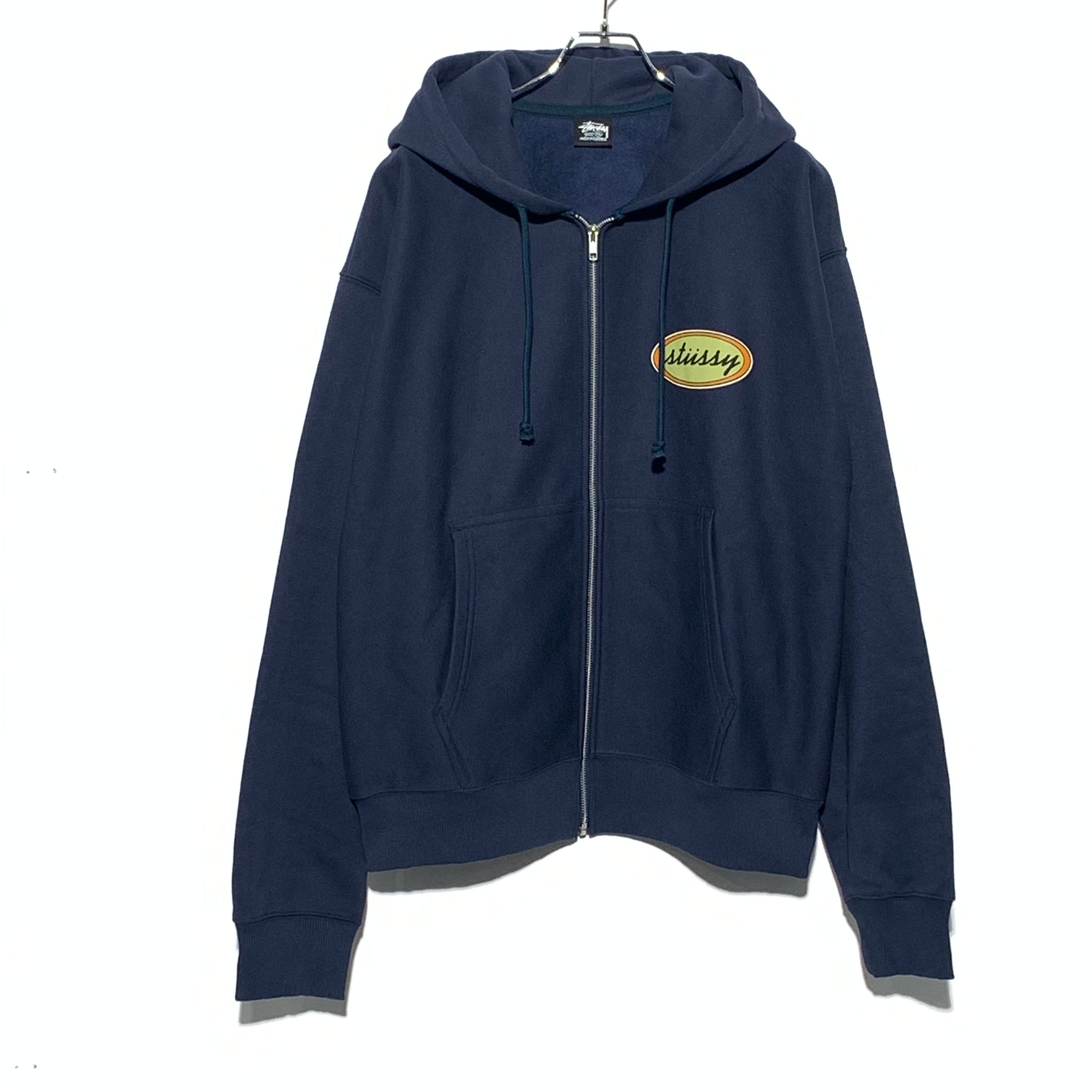 Stussy x Our Legacy Work Shop Oval Zip Hoodie "Navy"