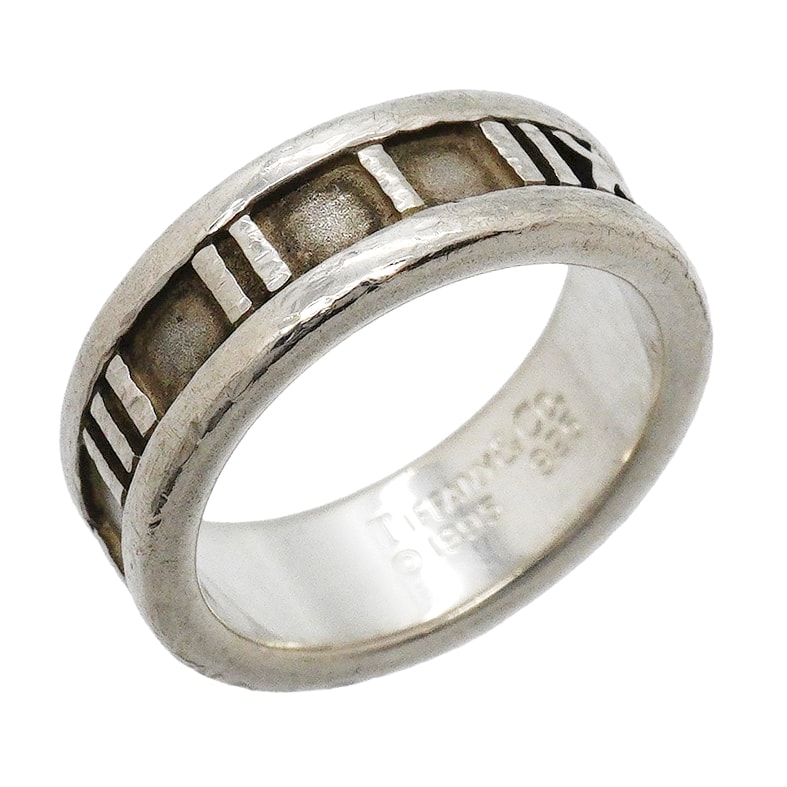 【6jgb0138-k】ティファニー リング アトラス シルバー925 8号【中古】レディース