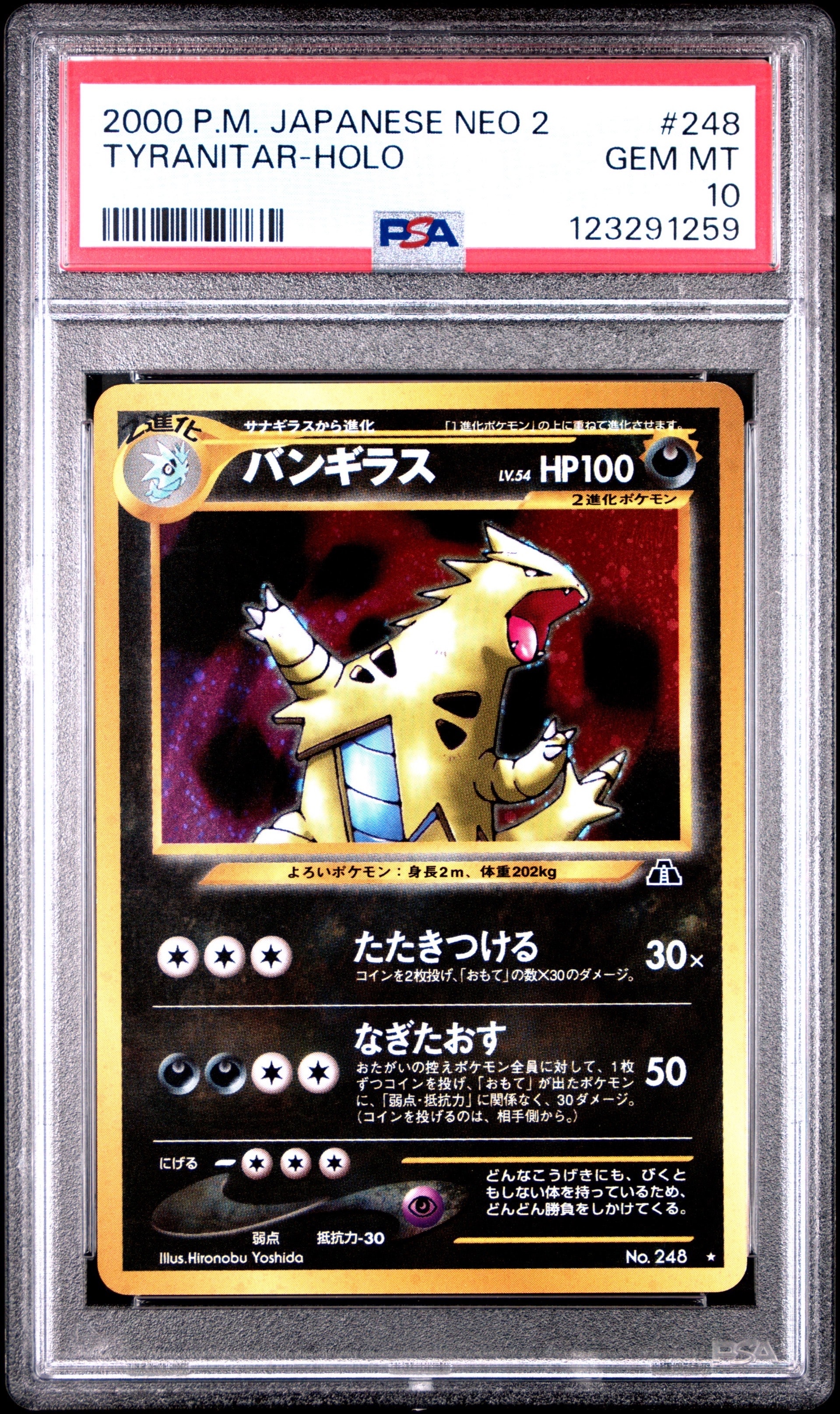 バンギラス ★ : 旧裏 [neo2 No.248](ポケモンカード★neo 拡張パック「遺跡をこえて...」)