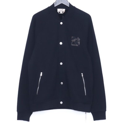 HERMES テディブルゾン レザーパッチ ジュ ダドレス