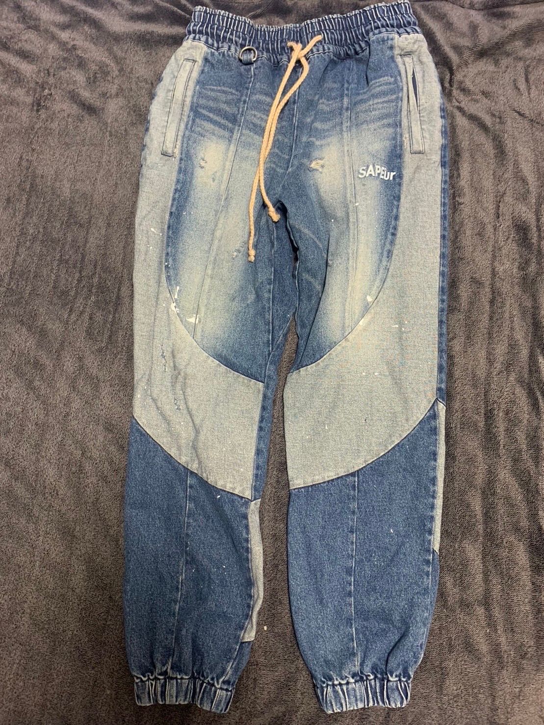 SAPEur サプール ヴィンテージ デニムトラックパンツ