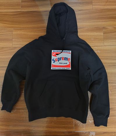 Supreme Shine Hooded Sweatshirt "Black"
