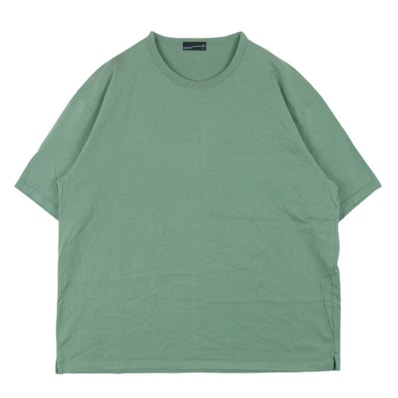 LAD MUSICIAN ラッドミュージシャン 半袖Tシャツ 2220-701 カットソー Tシャツ 半袖 コットン 日本製 グリーン系 42【中古】