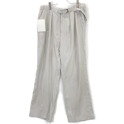 アンセルム 26SS ANC-PT106 ミント VISCOSE BELT-LESS TROUSERS 2