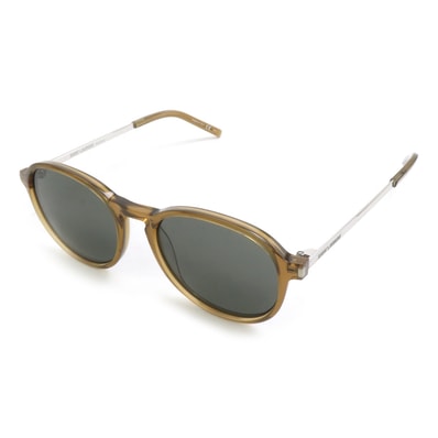 サンローラン SAINT LAURENT サングラス プラスチック/メタル ブラウン/シルバー ユニセックス【中古】 e62188i
