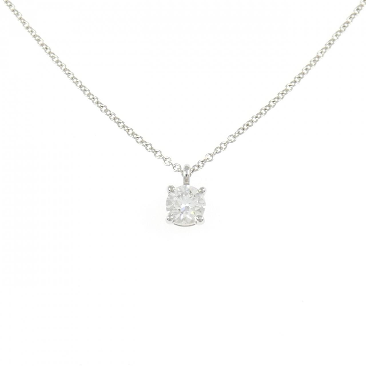 ティファニー ソリティア ネックレス 0.39CT H VVS1 EXT