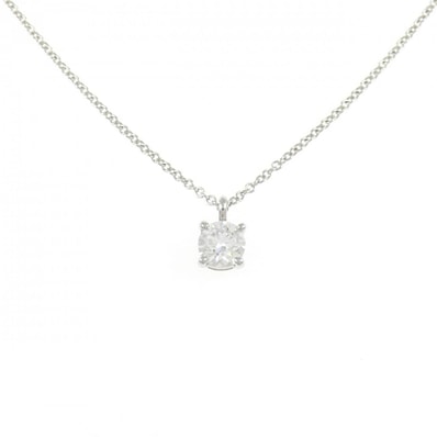 ティファニー ソリティア ネックレス 0.39CT H VVS1 EXT