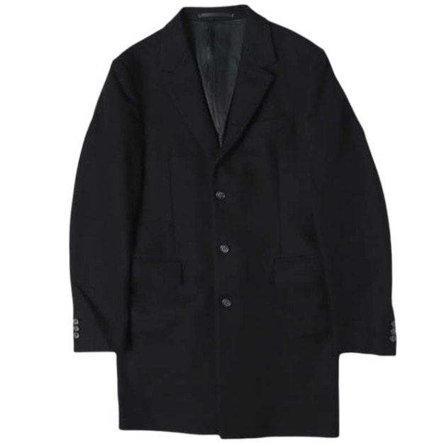 PRADA プラダ ウールメルトン チェスターコート UC272D R122 FD3 46R BLACK アウター g27740