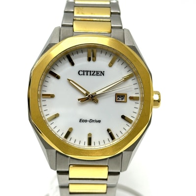 シチズン CITIZEN エコドライブ E111-008TT02 ソーラー コンビ アナログ 腕時計 SS シルバー