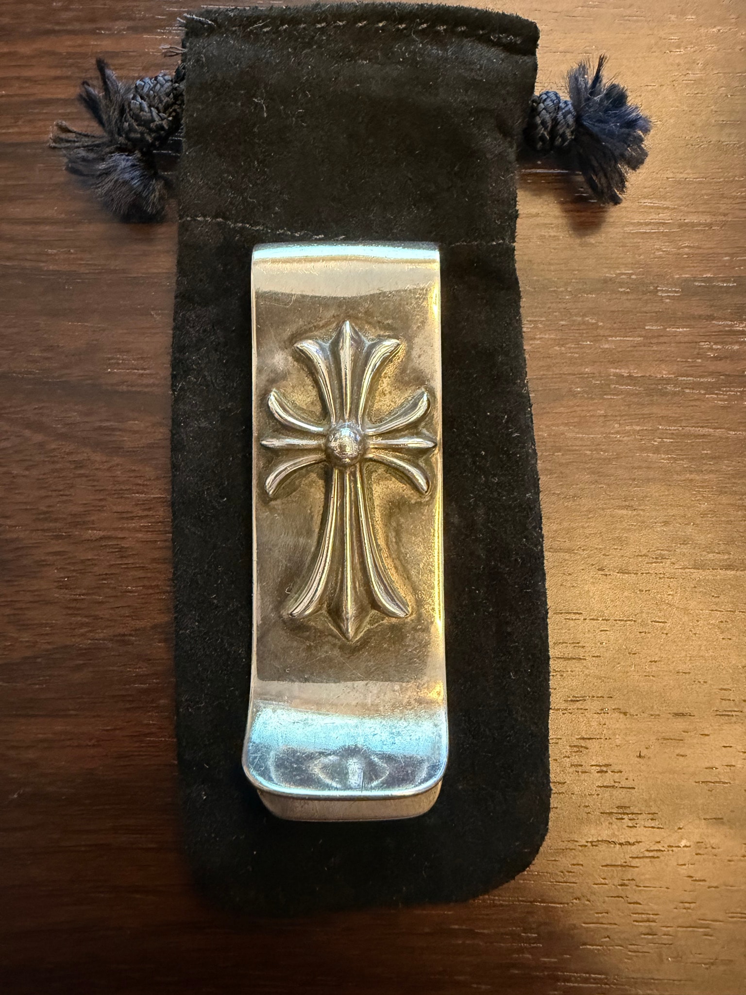 Chrome Hearts CH Cross LG Money Clip "Silver"