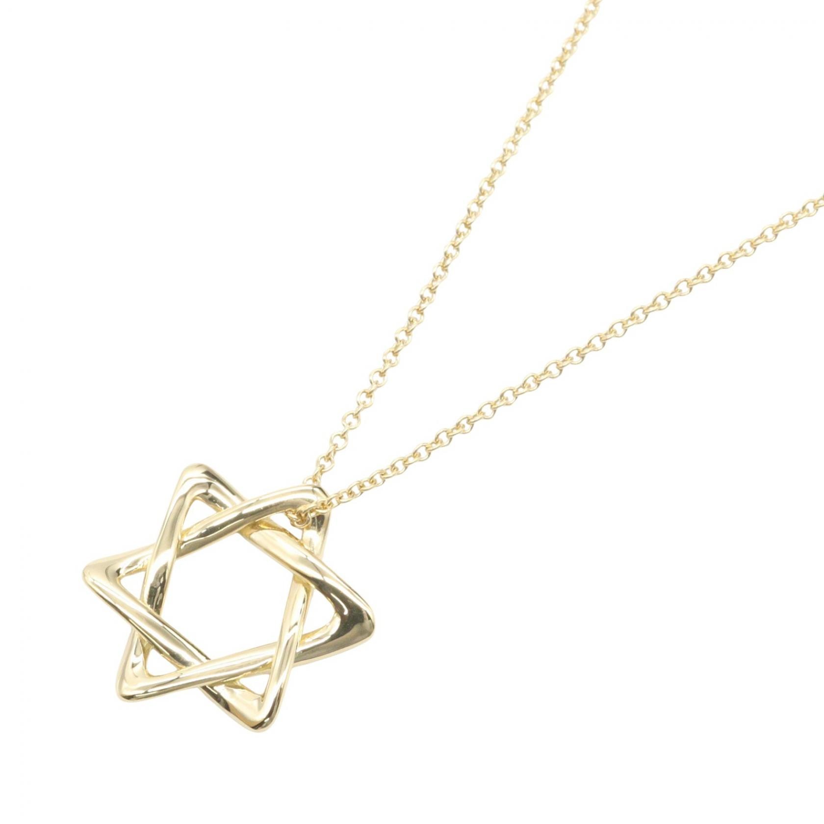 ティファニー TIFFANY&CO スターオブダビテ ネックレス ネックレス ジュエリー K18(イエローゴールド) レディース ゴールド系 【中古】