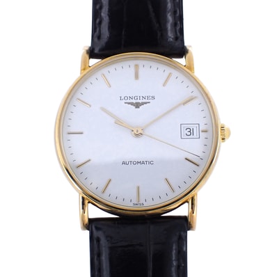 K18YG LONGINES ロンジン プレザンス L4.744.6 メンズ 腕時計