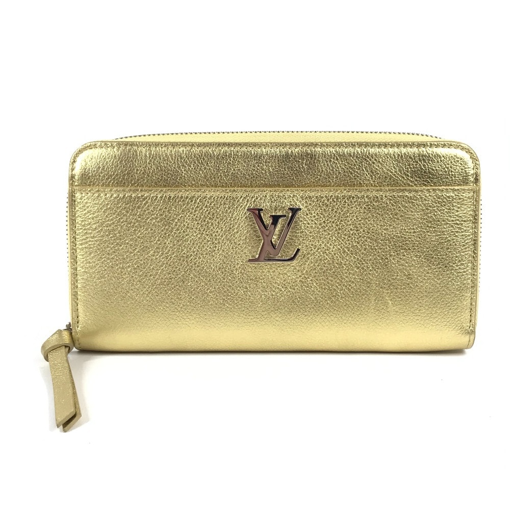ルイヴィトン LOUIS VUITTON ジッピー ロックミー M69058 日本限定 ロングウォレット ラウンドファスナー 長財布 レザー ゴールド