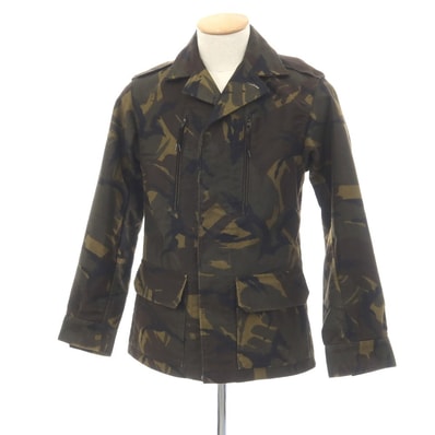 【中古】アーペーセー A.P.C. コットン カモフラージュ プリント ミリタリージャケット ダークオリーブxブラウン【サイズS】【メンズ】