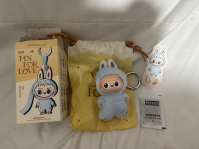 POP MART THE MONSTERS (LABUBU) Pin for Love Series-Vinyl Plush Pendant (A-M) D