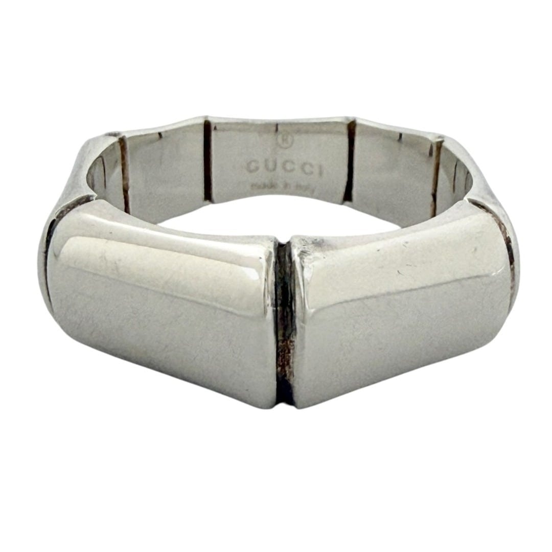 グッチ メンズ レディース バンブー リング 16号 シルバー 925 指輪