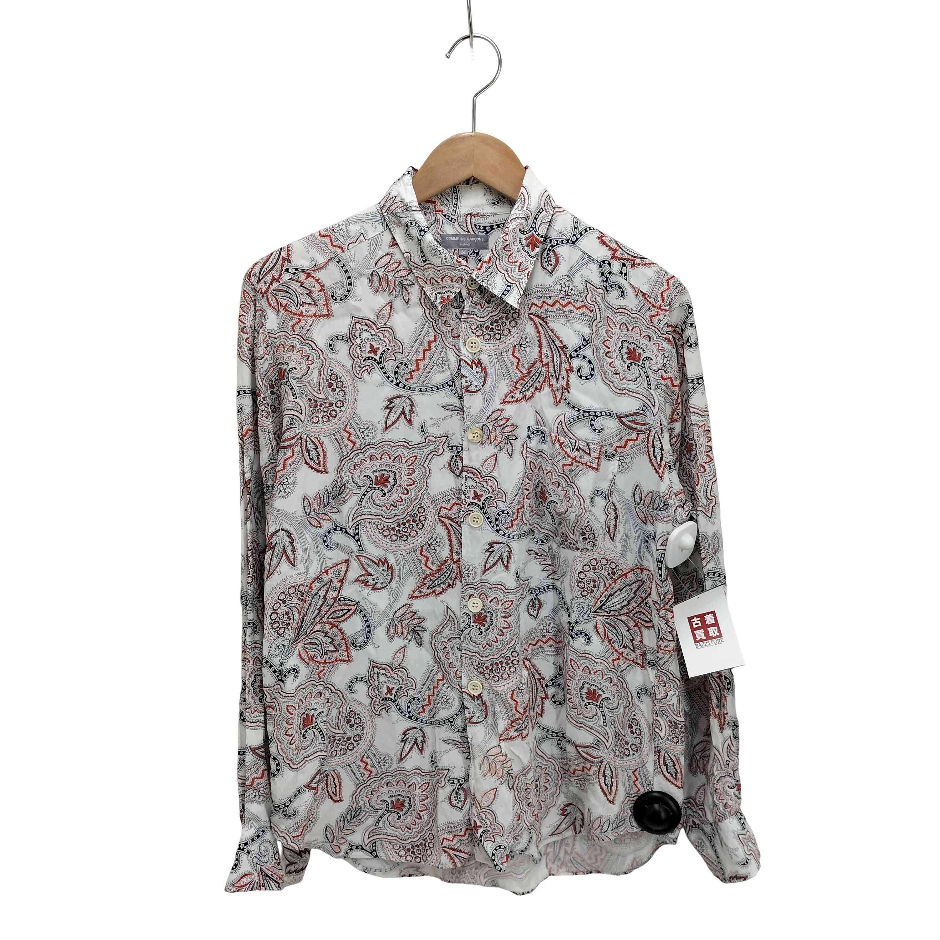 90S 田中オム ペイズリー バンダナ柄 レーヨン 長袖シャツ archive【1141631210631】