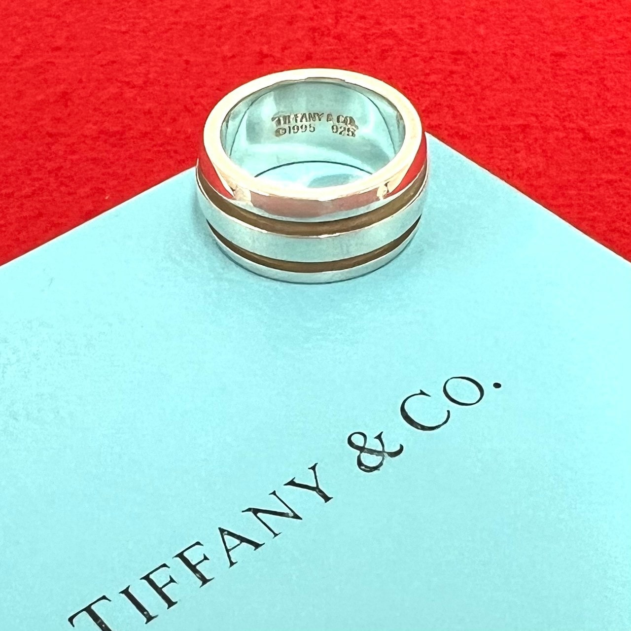 TIFFANY&Co. ティファニー グルーブド ダブルライン リング シルバー925 リング・指輪 7号 シルバー
29364