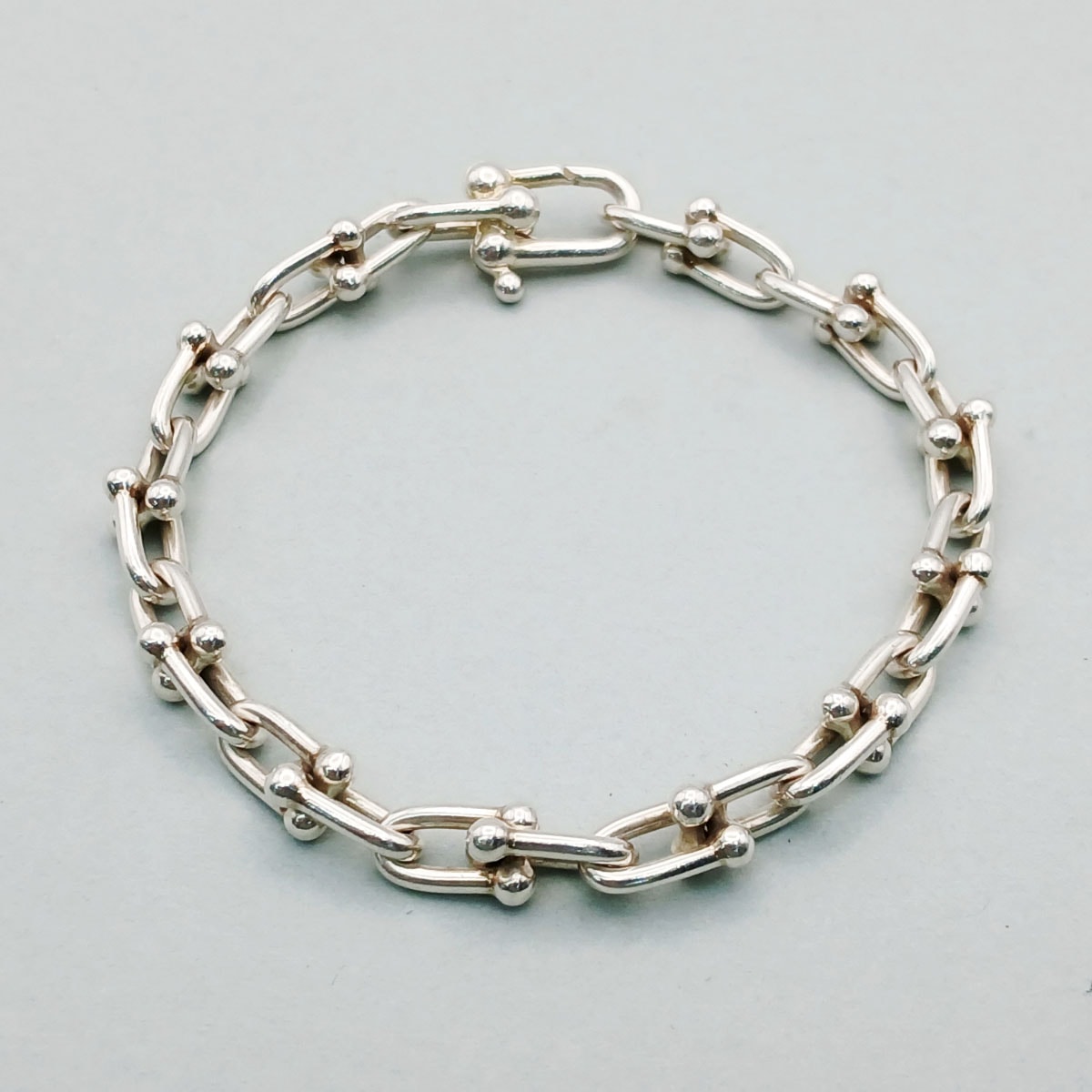 TIFFANY&Co. ティファニー ハードウェア スモール リンク ブレスレット シルバー925 シルバー  ユニセックス【中古】