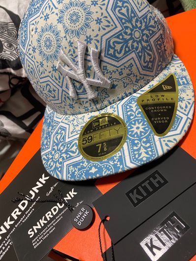 Kith x New Era x New York Yankees Moroccan Tile Low Crown Cap "Canvas/Multi"