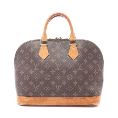 ルイ・ヴィトン LOUIS VUITTON アルマPM ハンドバッグ バッグ PVCコーティングキャンバス レザー モノグラム レディース ブラウン系 M51130 【中古】