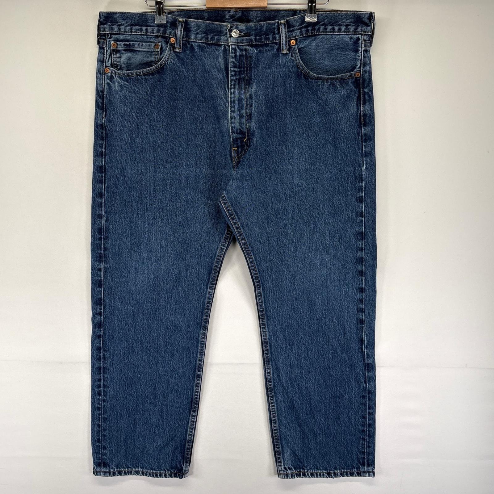 古着 リーバイス Levi's デニム パンツ 505 大きいサイズ ジッパーフライ 5ポケット ジーンズ ジーパン W42 L29  ブルー系 メンズ
