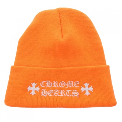 Chrome Hearts Wool Watch Cap Logo Embroidery Beanie "Orange"