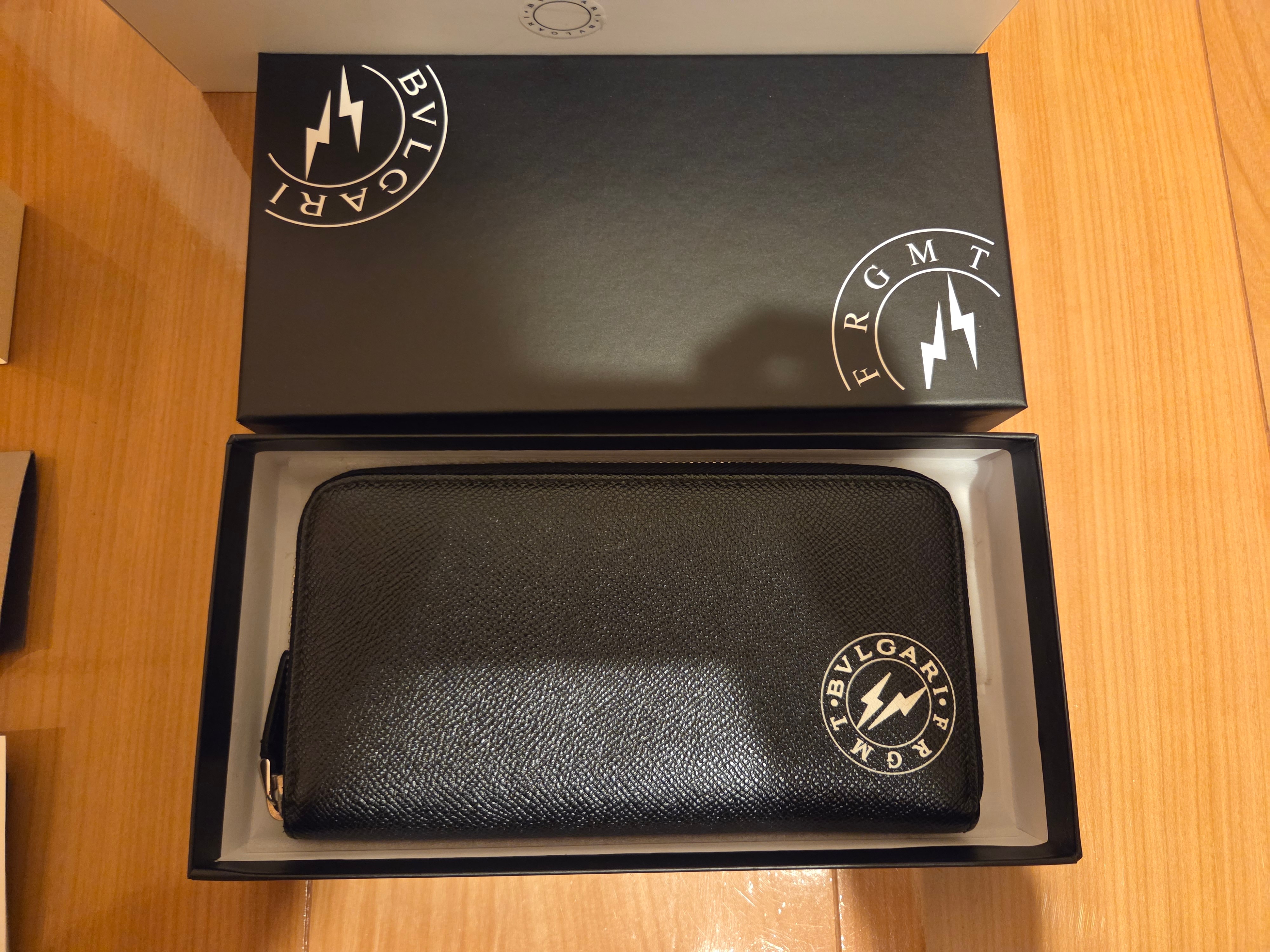 FRAGMENT x BVLGARI Zip Wallet "Black"
