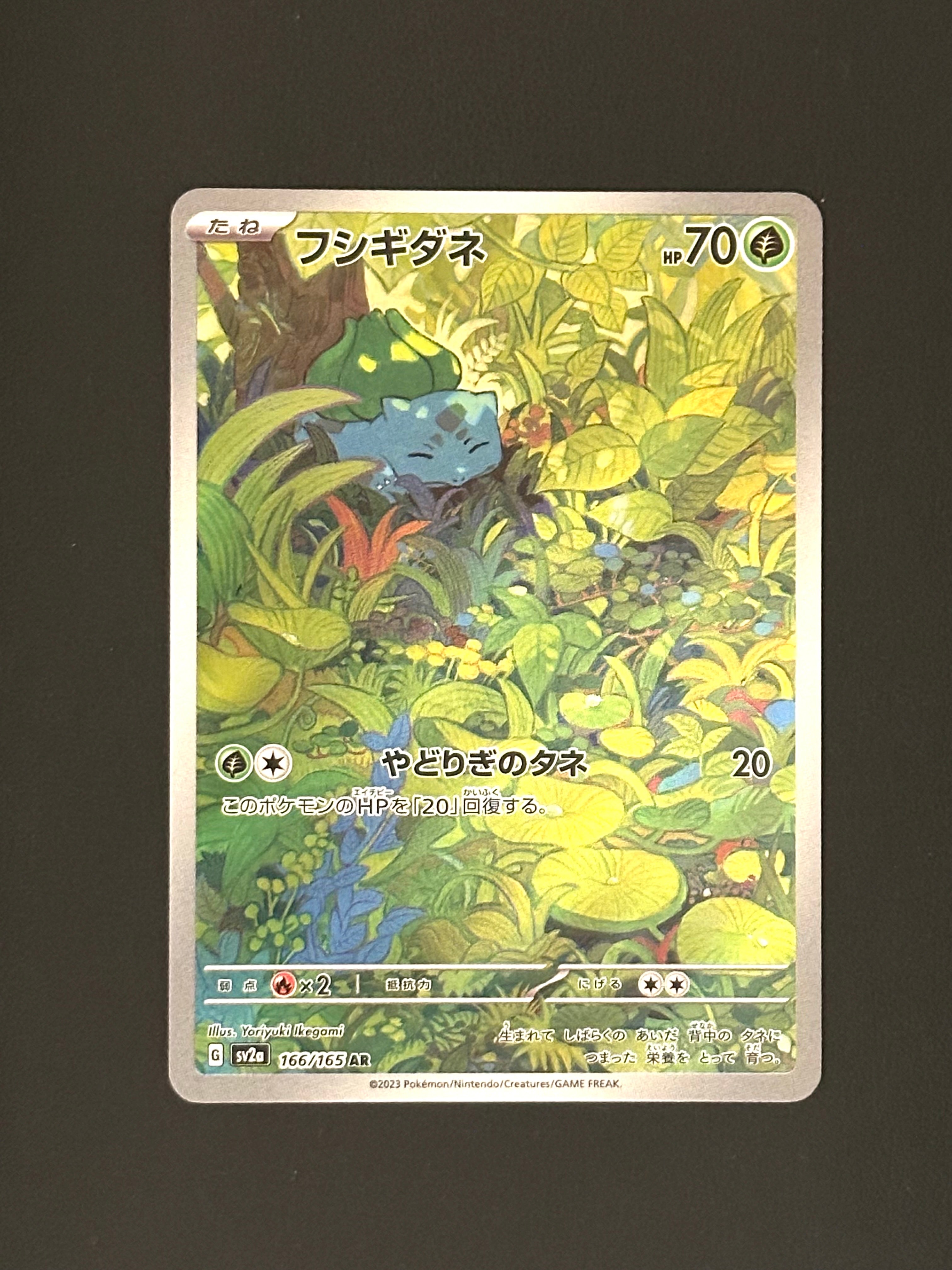 フシギダネ AR[SV2a 166/165](強化拡張パック「ポケモンカード151」)