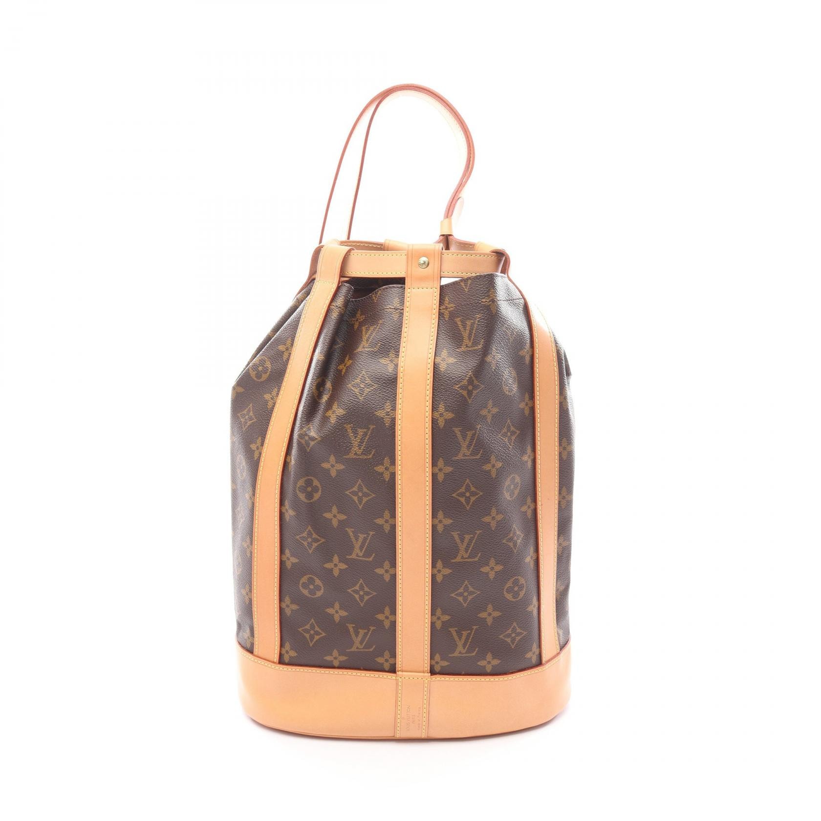 ルイ・ヴィトン LOUIS VUITTON ランドネPM ショルダーバッグ バッグ PVCコーティングキャンバス レザー モノグラム レディース ブラウン系 M42243 【中古】