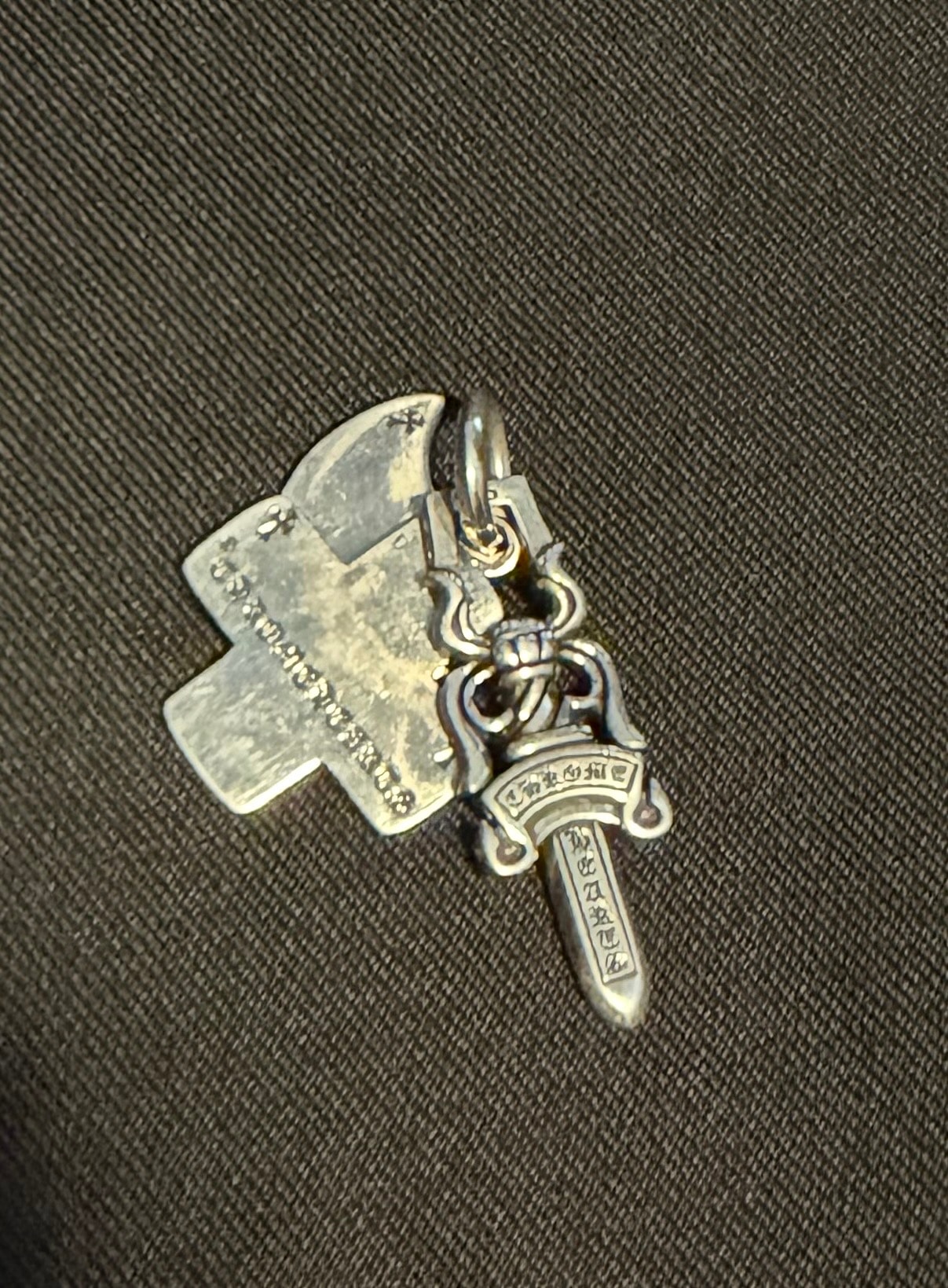 Chrome Hearts 3 Trinkets Pendant Osaka Limited "Silver"