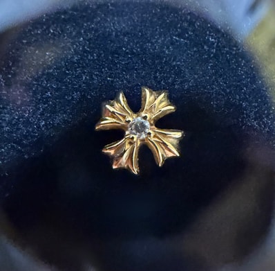 Chrome Hearts 22K No.2 CH Plus Diamond "Gold"