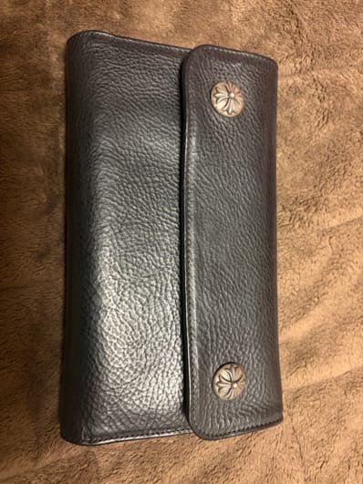 Chrome Hearts Wave Wallet Leather "Black"
