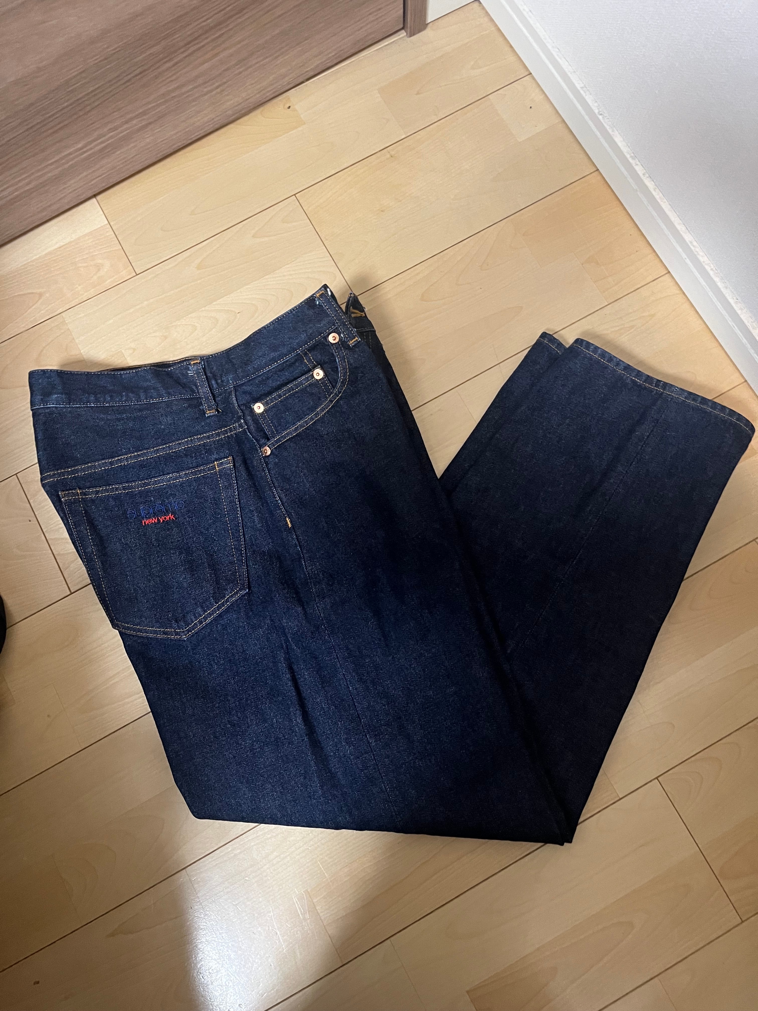 シュプリーム リジッド バギー セルビッジ ジーンズ "リジッド インディゴ" (25SS)