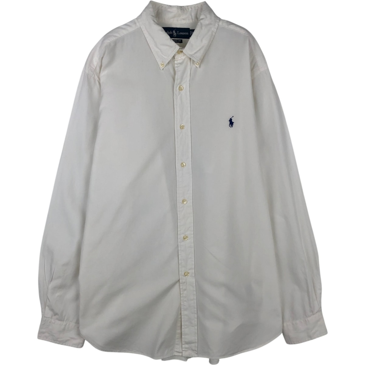 古着 ラルフローレン Ralph Lauren CLASSIC FIT クラシックフィット 長袖 ボタンダウンシャツ メンズXL相当/eaa477478
