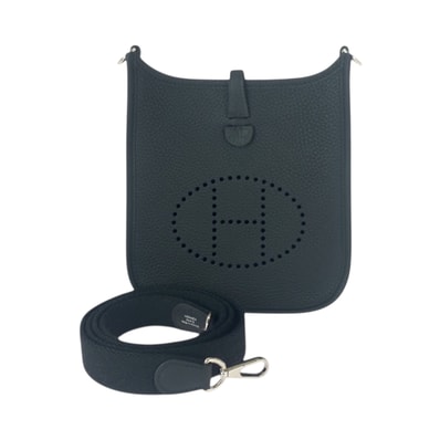 新品未使用 HERMES エルメス エヴリンTPM ノワール ブラック シルバー金具 トリヨンクレマンス ショルダーバッグ ポシェット W刻印 600775 【中古】