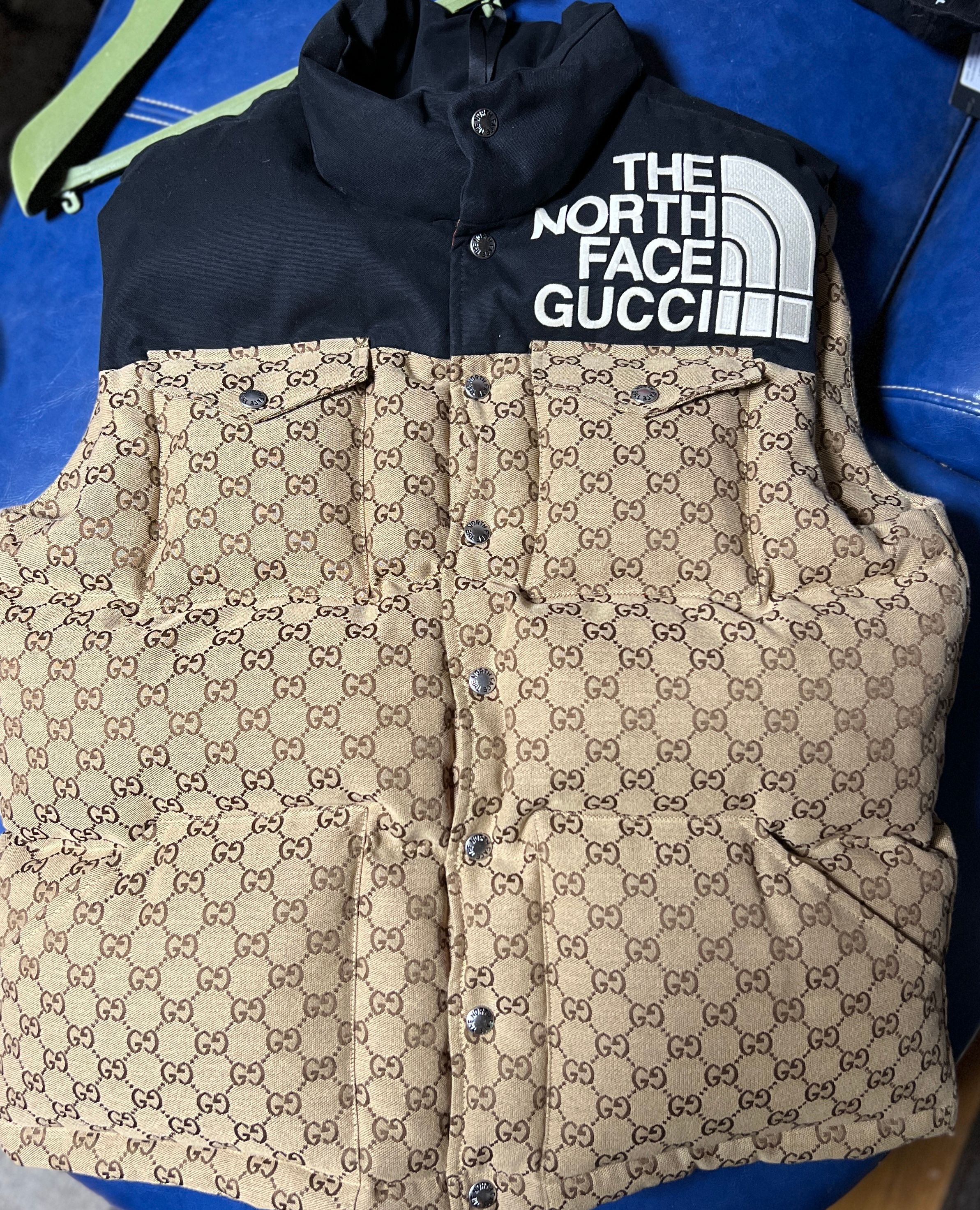 GUCCI × The North Face Padded Vest "Beige Ebony"