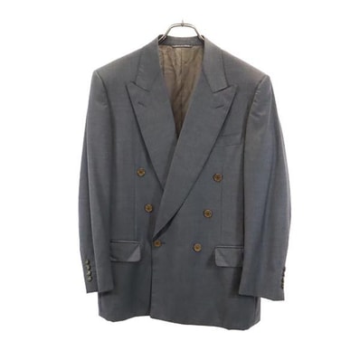 LANVIN ランバン イタリア製 ウール テーラードジャケット 46 グレー