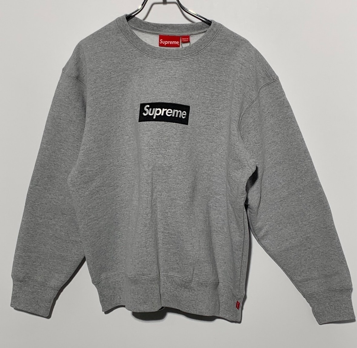 Supreme Box Logo Crewneck "Heather Grey" (22FW)