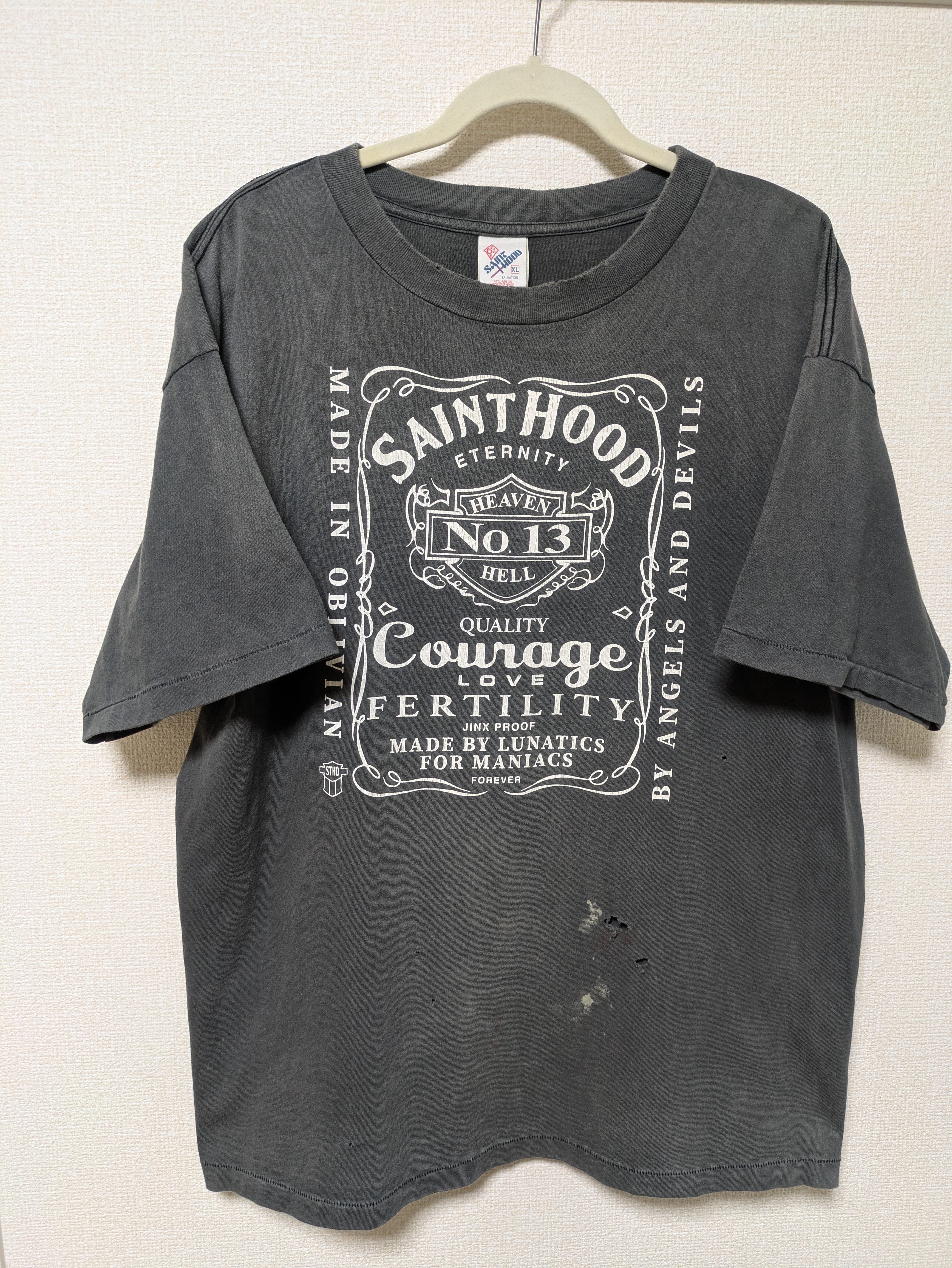 SAINT Mxxxxxx x NEIGHBORHOOD STHD SS Tee/Skull Bike "Black"