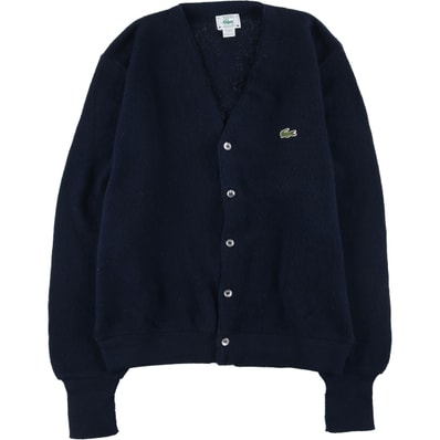 古着 70年代 ラコステ LACOSTE IZOD アクリルニットカーディガン USA製 メンズL相当 ヴィンテージ/eaa546657