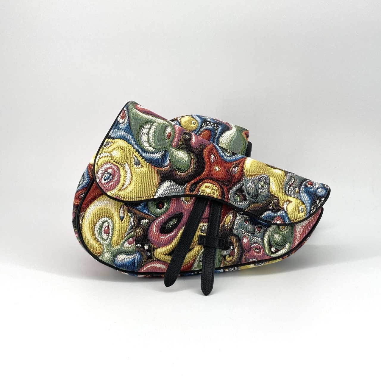 Christian Dior(クリスチャンディオール) ×Kenny Scharf サドル  ジャカード ボディバッグ マルチカラー