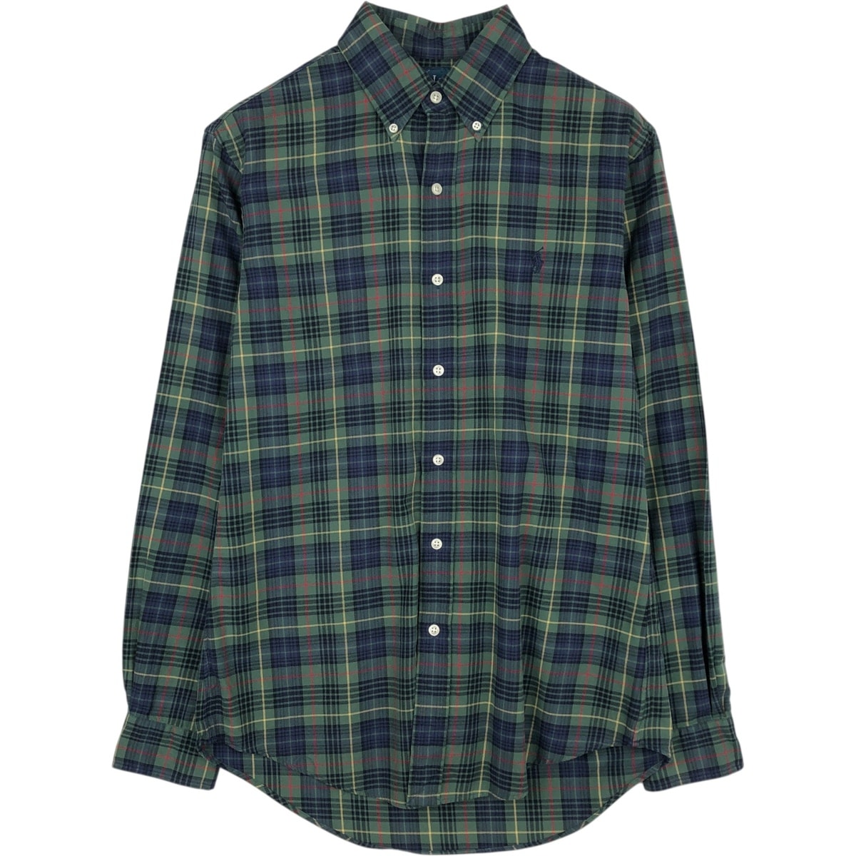 古着 ラルフローレン Ralph Lauren CUSTOM FIT 長袖 ボタンダウンチェックシャツ メンズS相当/eaa632562